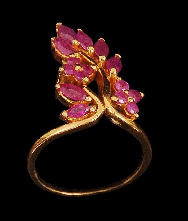 Colour Stone Gold Ring